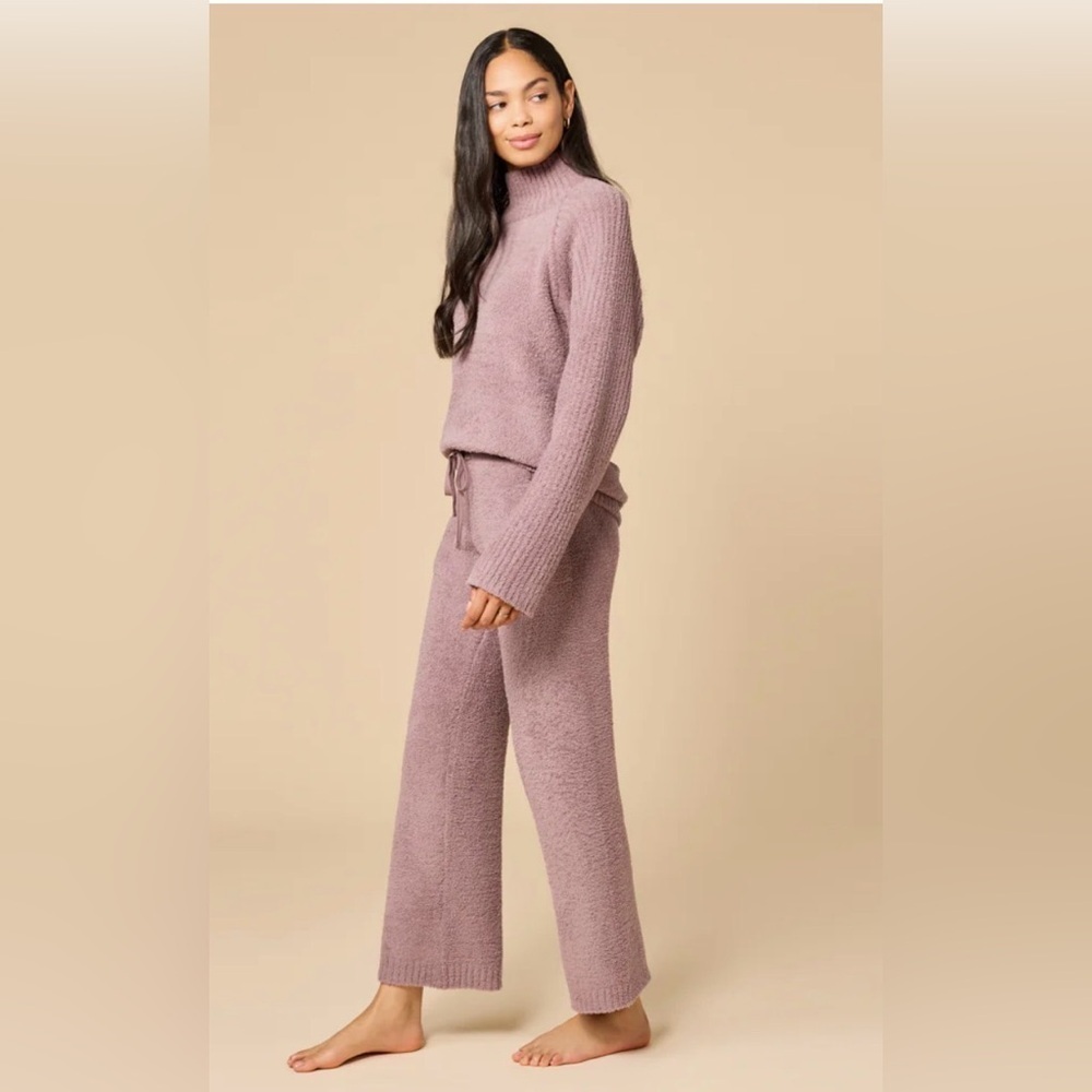 Softies Marshmallow Rib Mock Neck with Long Pant Driftwood XL - Picture 4 of 9